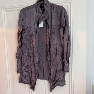 Elegant Gray Women's Blazer